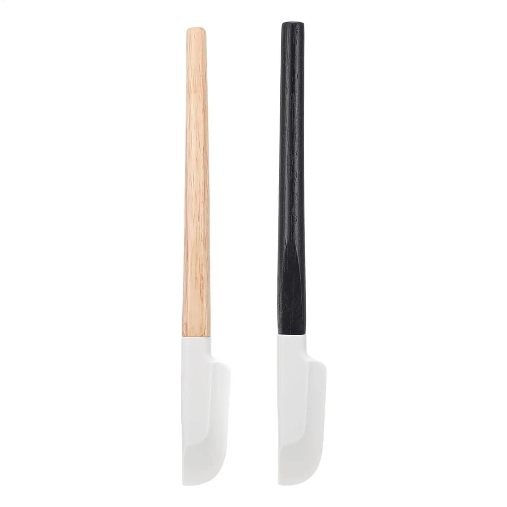 Wooden Handle Spatula Silicone Kitchen Utensils Heat Resistant Baking