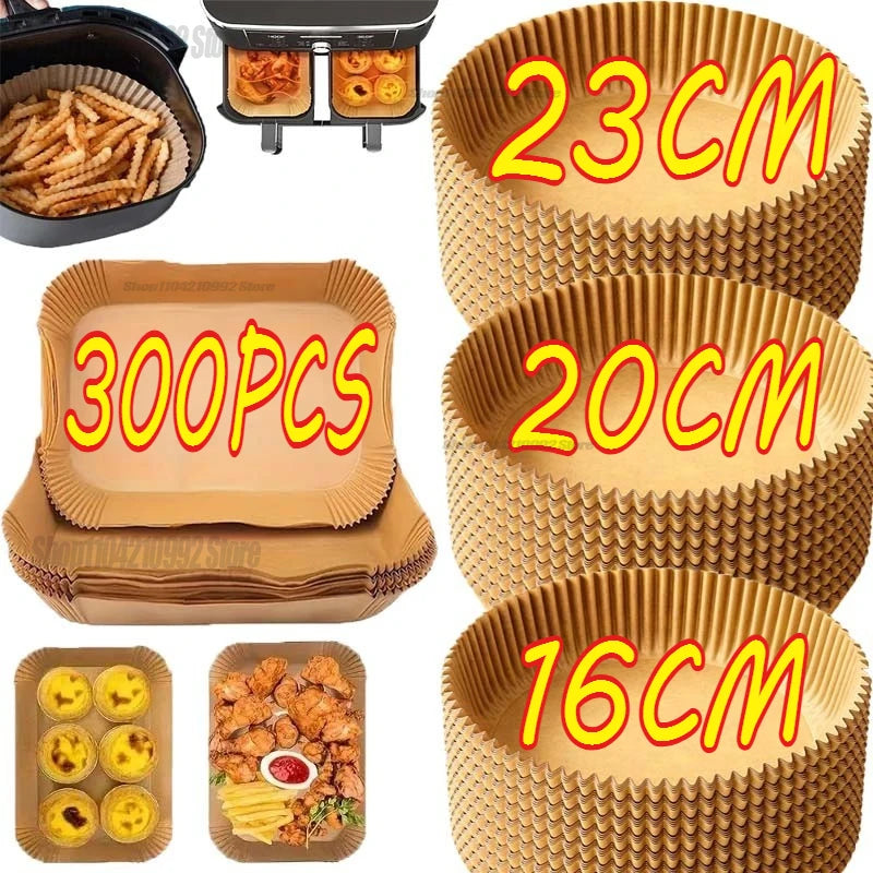 Air Fryer Disposable Paper Liner for Cooking Baking Nonstick Parchment Baking Oven Paper Kitchen Accessories Food Waxed Paper Zpaxo