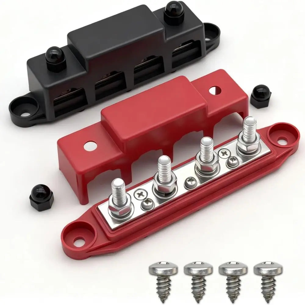 M10 Stud Bus Bar Terminal Block 5 Way Negative Busbar Boat Yacht Zpaxo