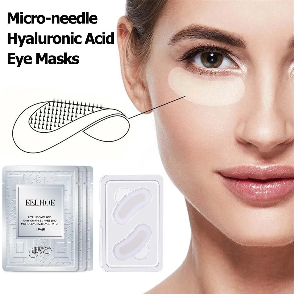 Eelhoe Micro-Needle Hyaluronic Acid Eye Patch | Anti-Wrinkle Eye Treatment Patch Zpaxo