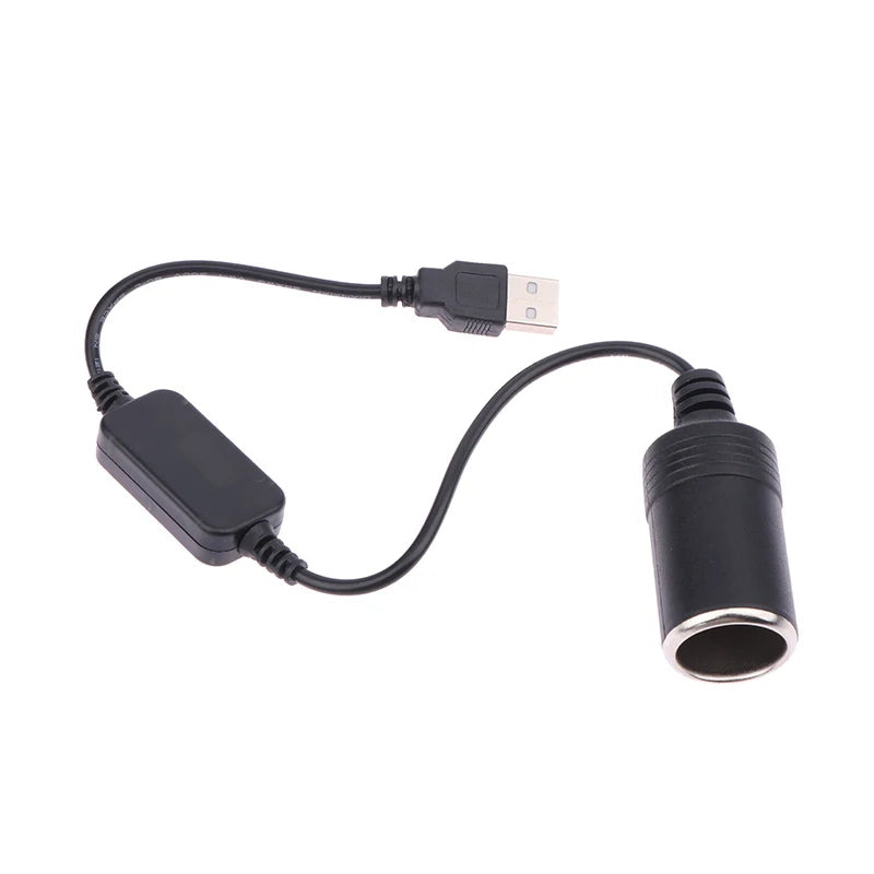 5V to 12V USB Car Cigarette Lighter Socket Adapter