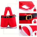 Festive Christmas Candy Bags 6 Pairs Santa Pants Small Perfect Year