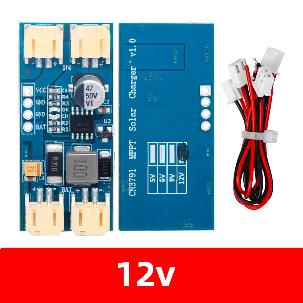 1pc/2pcs 1 Cell Lithium Battery Charging 3.7V 4.2V CN3791 MPPT Solar Panel Regulator Controller Module 5V 6V 9V 12V Zpaxo 12v 2pcs