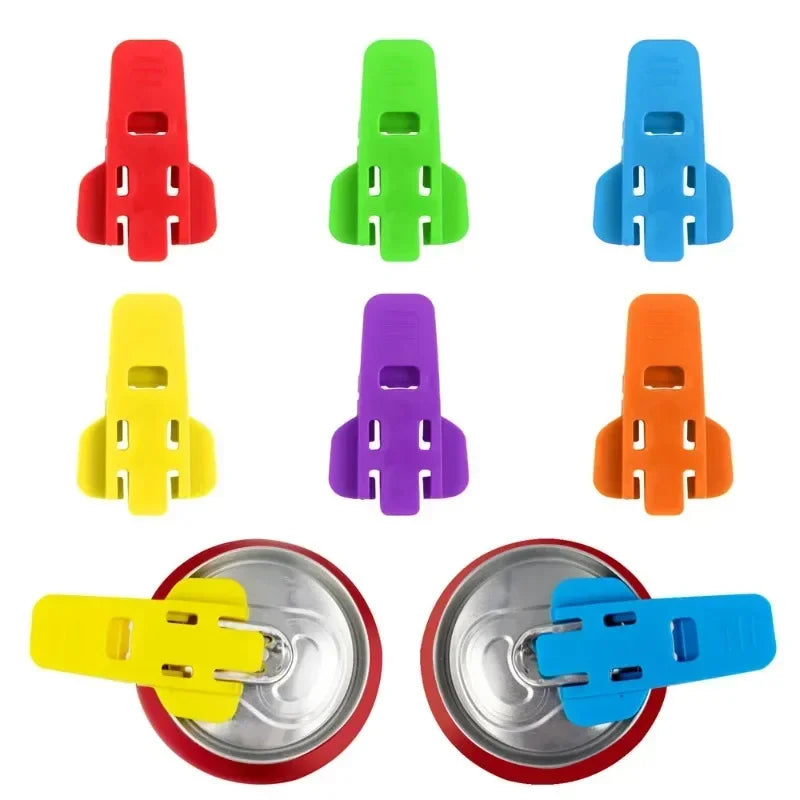 6-Pack Reusable Can Opener & Lid Sealer | Beer, Soda, Camping Can & Bottle Opener Zpaxo