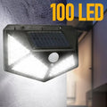 Solar Lights Outdoor 100/234LED 3 Modes Motion Sensor Flood Lights with Remote IP65 Waterproof Security Solar Lights for Outside Zpaxo 100Led