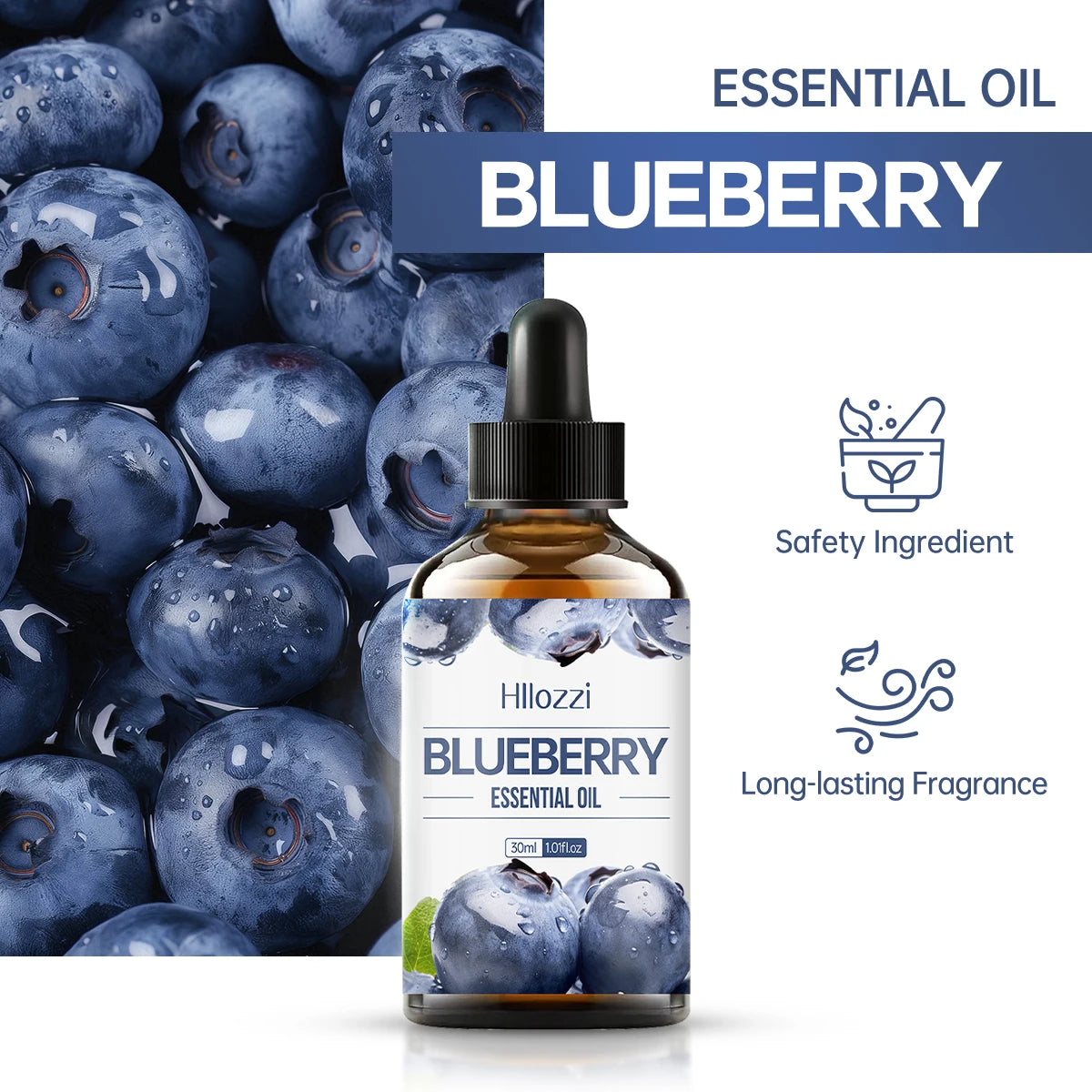 Blueberry Essential Oil Aroma Natural Berry Scent Aromatherapy Zpaxo