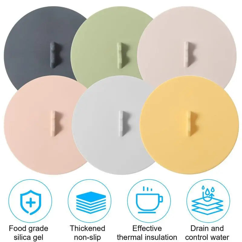 Silicone Mug Lid Heat Resistant Leak-proof Sealed Coffee Protection Zpaxo