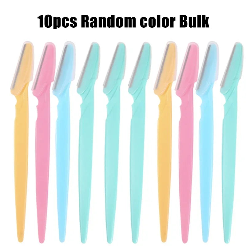 5 10 30 40 Eyebrow Razors Facial Eye Brow Trimmer Multifunction Hair Zpaxo 10pcs-Mixing-Bulk