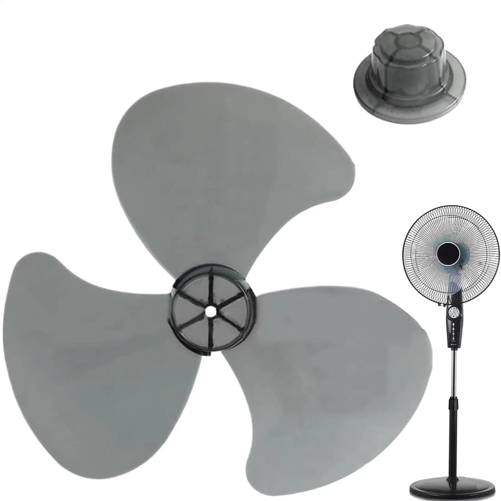 3 Leaf Plastic Fan Blade Universal Standing Pedestal Nut Cover