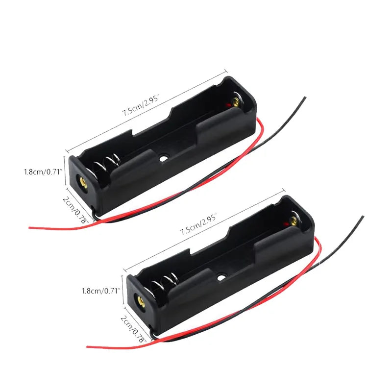 18650 & AA Battery Holder Case – 1 to 4 Slot Storage Box