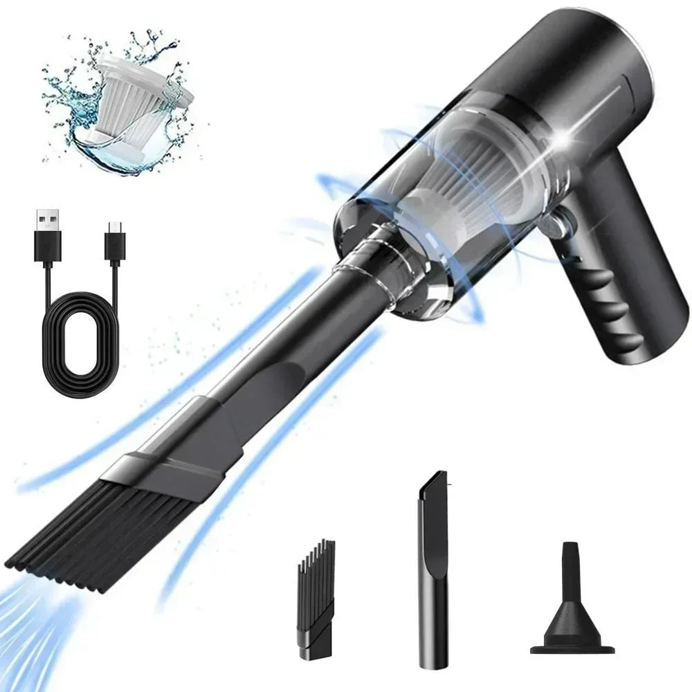 Car Vacuum Cleaner Portable Small Vacuum Cleaner For Multi Purpose Vehicles Small Household Pump Handheld Car Vacuum Cleaner Zpaxo black
