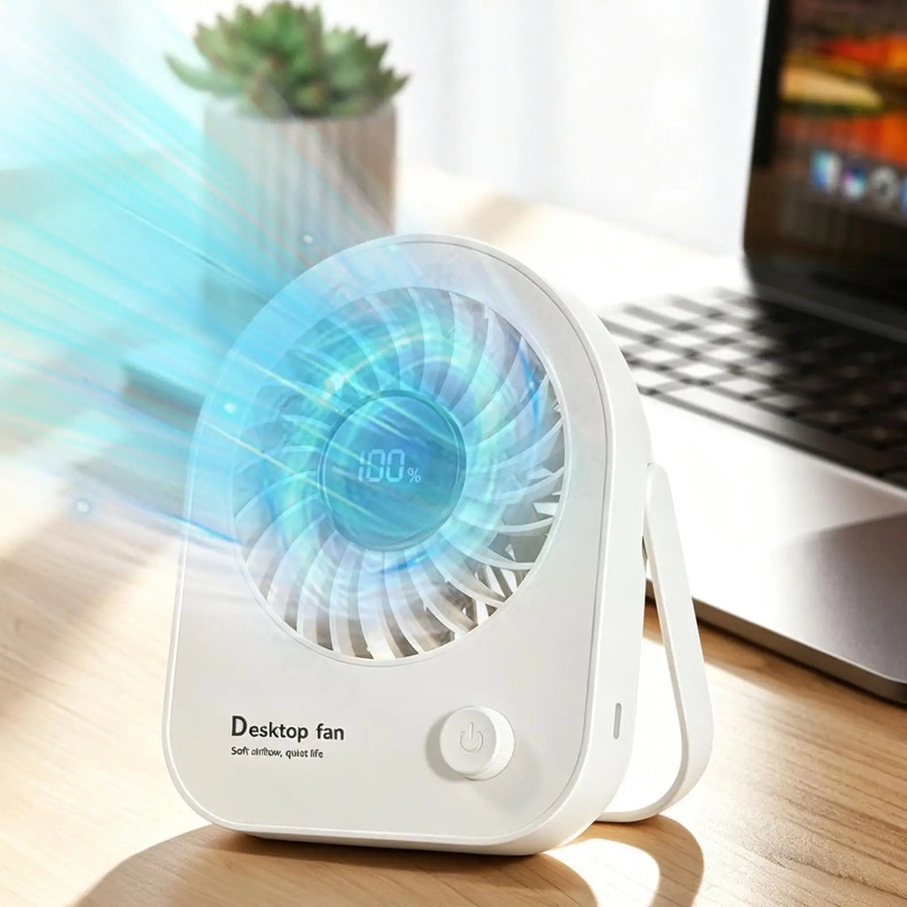 Desk Fan For Office 180 Adjustable Rechargeable Personal Cooling Battery Operated Portable Fan For Home Office Dorm Outdoor Zpaxo
