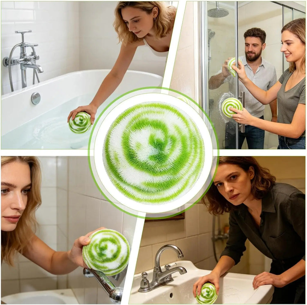 Bathroom Cleaning Ball Brush Multi-purpose Sink Tub Toilet Counter