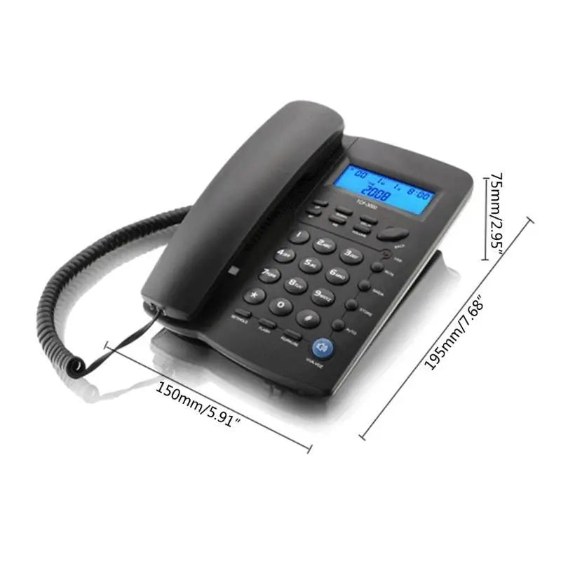 652F Landline Telephone Desktop Fixed Caller Front Desk Home Office Zpaxo
