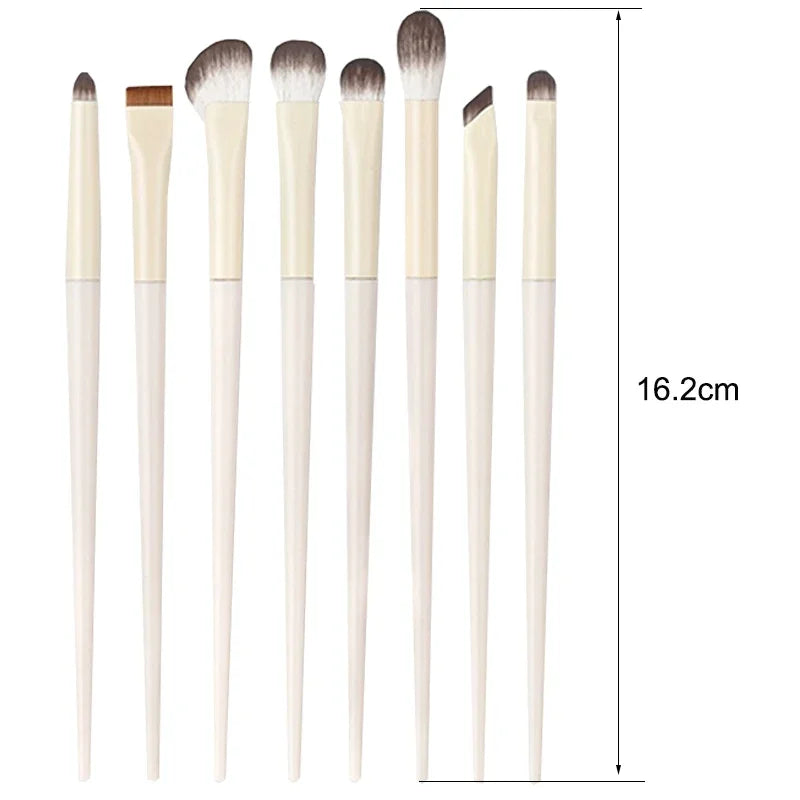 White Eye Makeup Brushes Set Professiona Cosmetic Foundation Powder Eyeshadow Brush Under The Eyes Place Precise Detail Brush Zpaxo