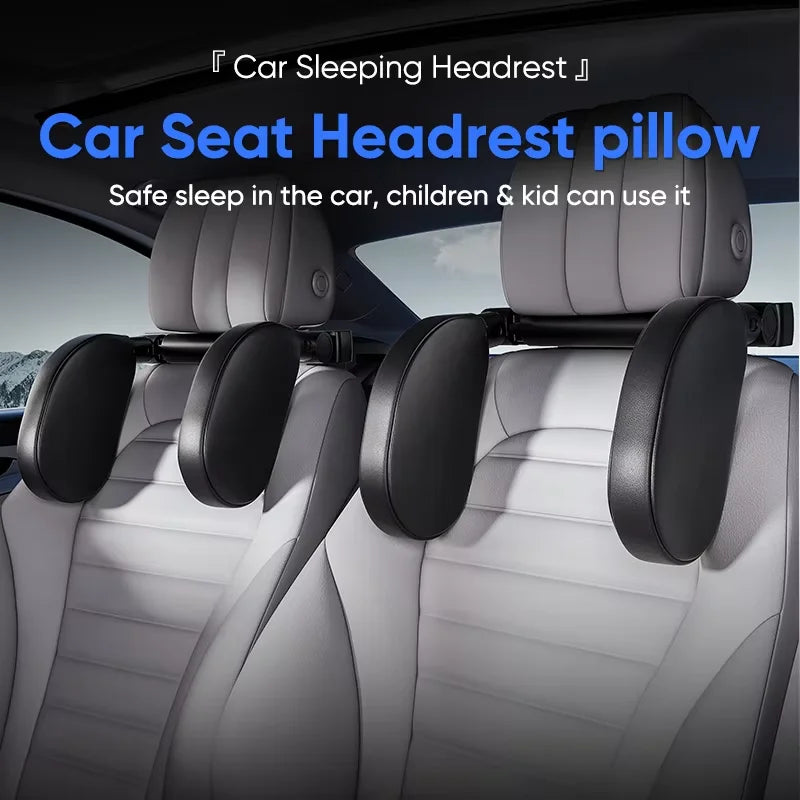 Car Headrest PU Sponge Neck Pillow Four Seasons Universal Side Sleep