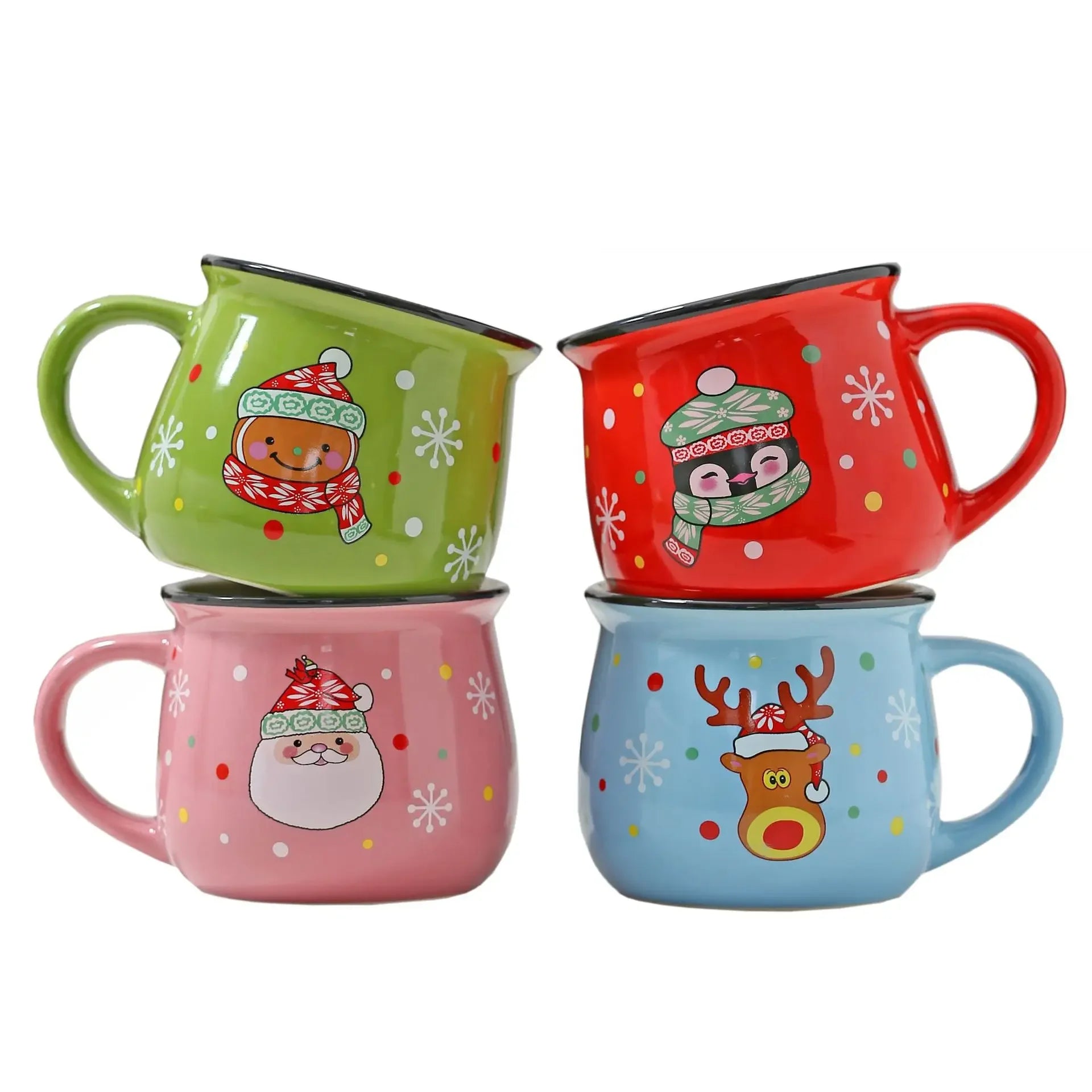 Ceramic Christmas Santa Claus Mug – Coffee & Dessert Cup Gift Ceramic Holiday Mug Zpaxo