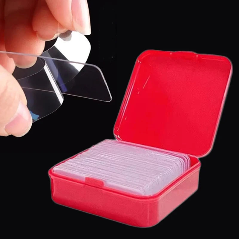 60Pcs/set Multifunctional Double Sided Adhesive Tape Waterproof Removable Reusable Mounting Tape for Walls Wood Tile Plastic Zpaxo