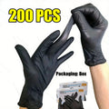 Disposable Nitrile Waterproof Gloves Dish Washing Kitchen Household Gloves Dog Wash Cleaning Glove for Food Working Latex Gloves Zpaxo 200 PCS XL-24x12cm