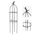1Set Sturdy Rattan Style Plant Vine Climbing Rack Garden Trellis for Roses Beans Peas Flowers Indoor Outdoor Climbing Shelf Zpaxo Default Title