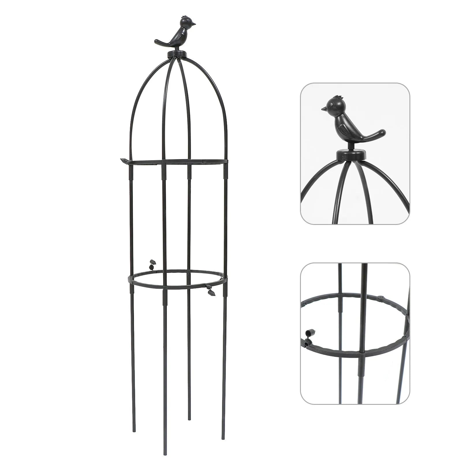 1Set Sturdy Rattan Style Plant Vine Climbing Rack Garden Trellis for Roses Beans Peas Flowers Indoor Outdoor Climbing Shelf Zpaxo Default Title