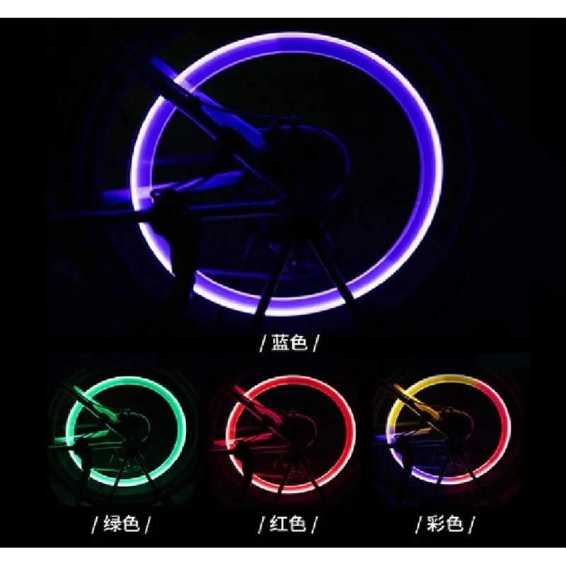 LED Tire Valve Cap Wheel Lights – Car, Motorcycle & Bike