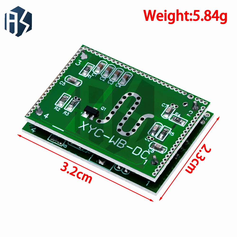 1PCS Strong Anti-jamming! 5.8GHZ Microwave Radar Sensor 6-9M Smart Trigger Switch Module 3.3-20V DC for Home Control Zpaxo