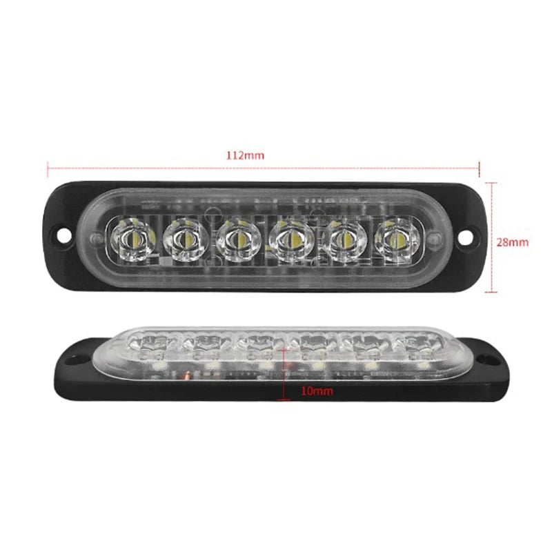 12V-24V Fog Lights LED Work Light Flood Off-road Car External White 6