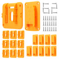 Tool Holders and Battery Mounts for Dewalt 20V and Milwaukee Tools ABS Drill and Battery Storage Rack for Garage, Workshop Zpaxo A 20pcs