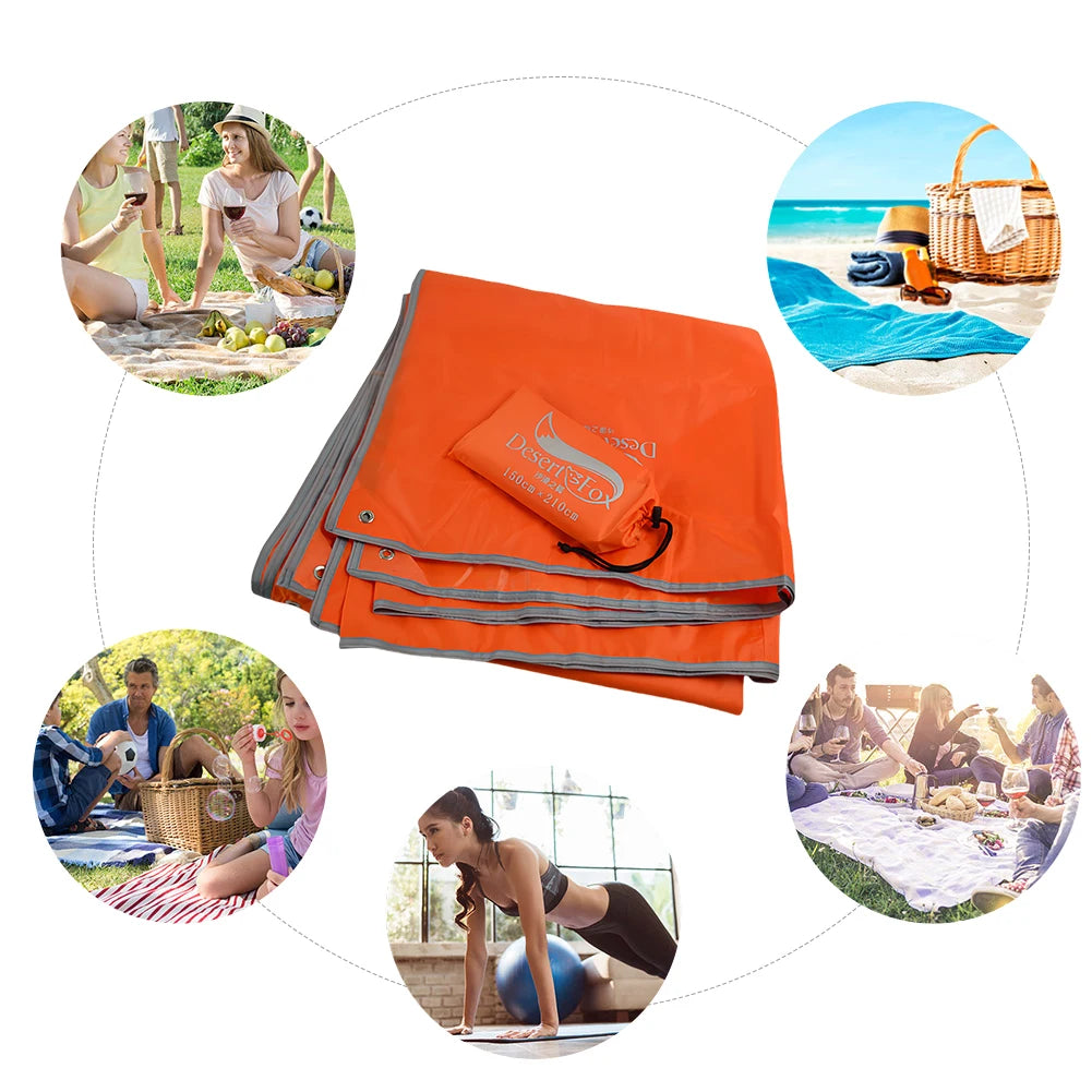 Tent Floor Mat Tarpaulin Waterproof Ultralight Beach Camping Bag
