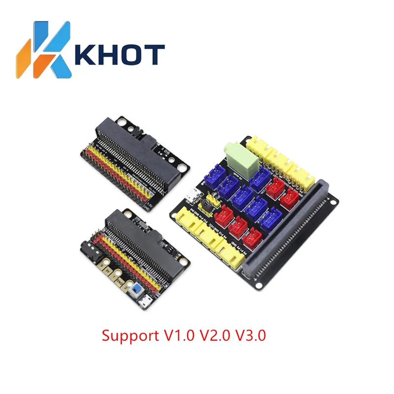 Micro: Bit Expansion Board IOBIT V1.0 V2.0 V3.0 Microbit Adapter Board For Primary And Secondary School Beginner Programming Zpaxo