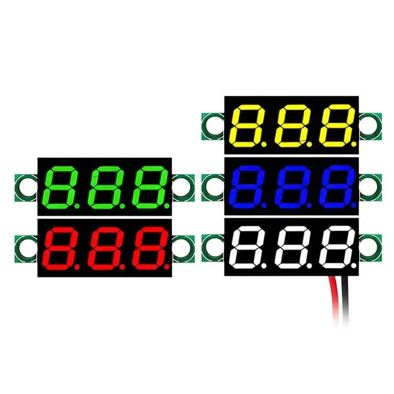 DC 5–30V LED Digital Voltmeter – 0.28" Mini Voltage Tester
