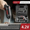 Small And Powerful Battery Screwdriver Rechargeable 4.2V 6Nm 1300mAh 250rpm Screwdrivers Electric Screw Driver Screwdriver Set Zpaxo As shown