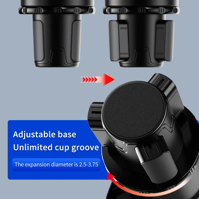 Premium Car Cup Holder Expander Multi-function Drink Food Table