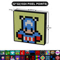 Smart LED Matrix Pixel Display RGB DIY Graffiti Bluetooth App Control Art Display For Gaming Room Decor Cool Animation Frame Zpaxo USB Plug 32x32