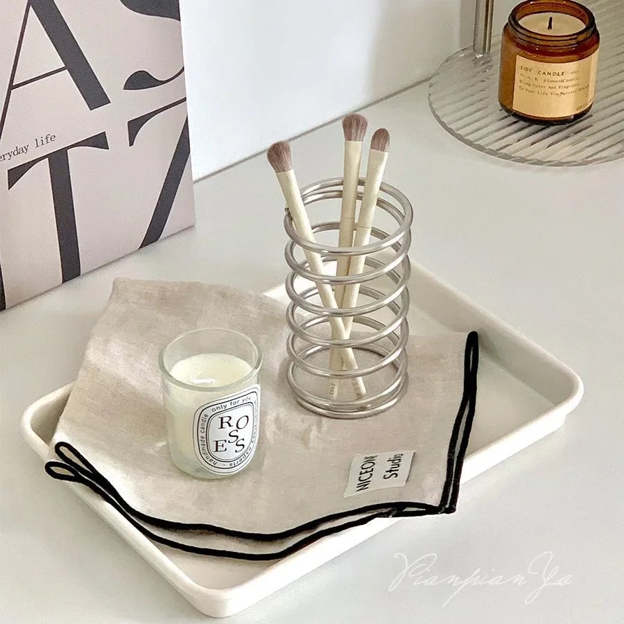 Industrial Toothbrush & Makeup Brush Holder – Storage Rack