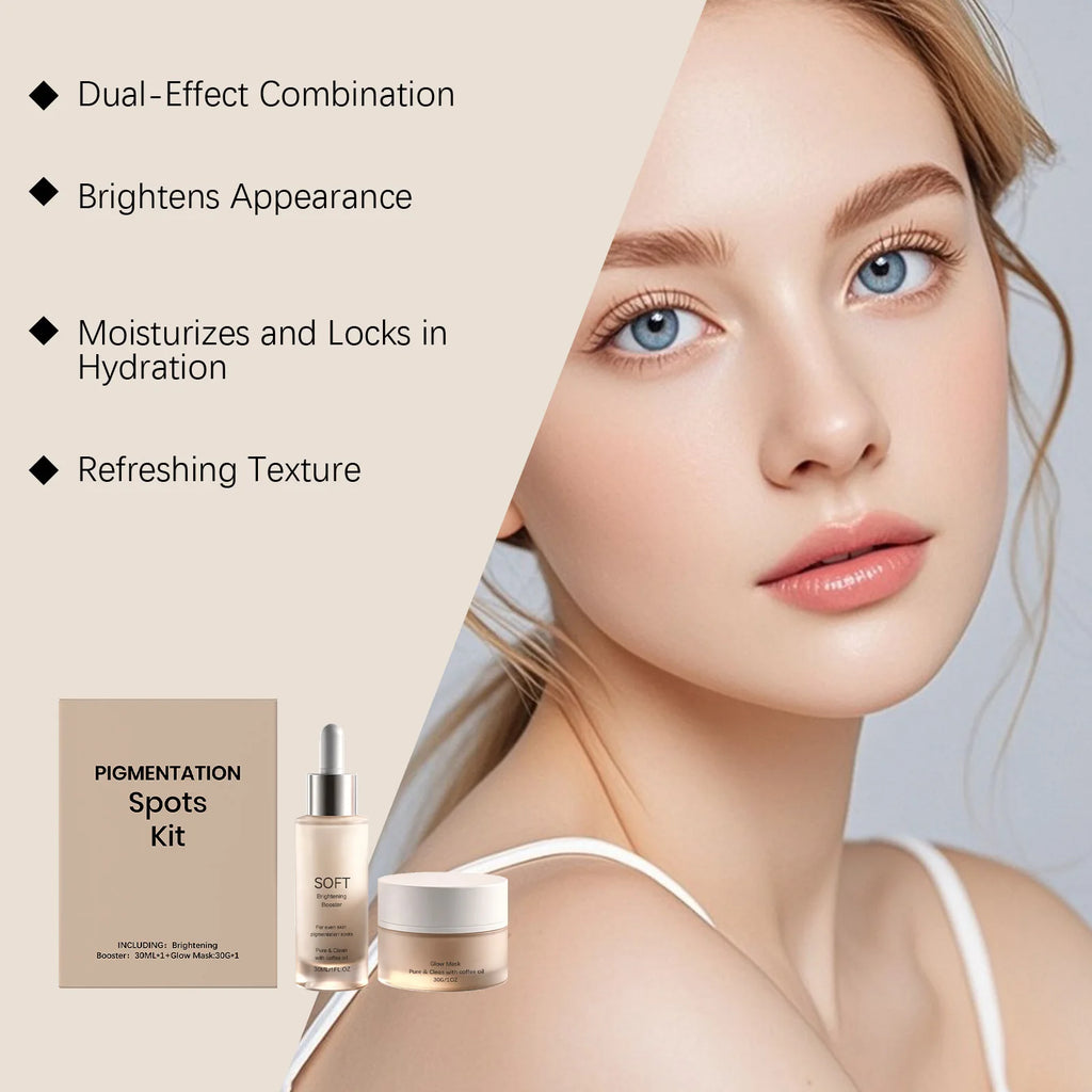 Brightening Essence Mask Set Hydrate Skin Reduce Face Pigment Dark Spot Dullness Brighten Complexion Fit All Skin Skincare Kit Zpaxo