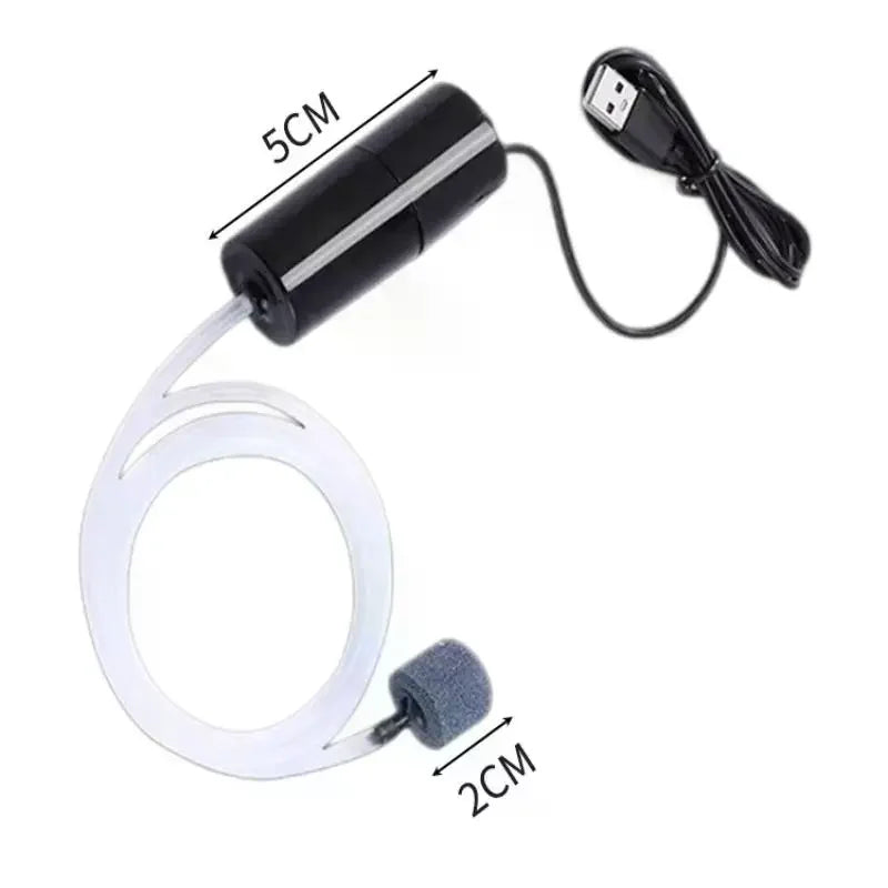 Silent Oxygenator Small Oxygen Pump Portable Mini USB Charging Fish Zpaxo