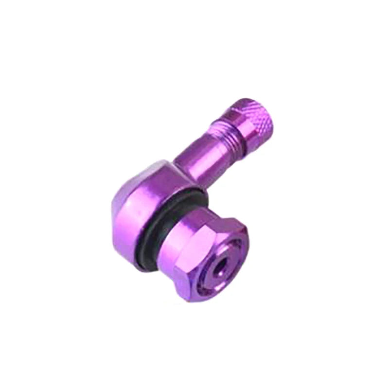 Aluminum Alloy Valve Motorcycle Rim 90 Degree Angle Wheel Tire Zpaxo Purple
