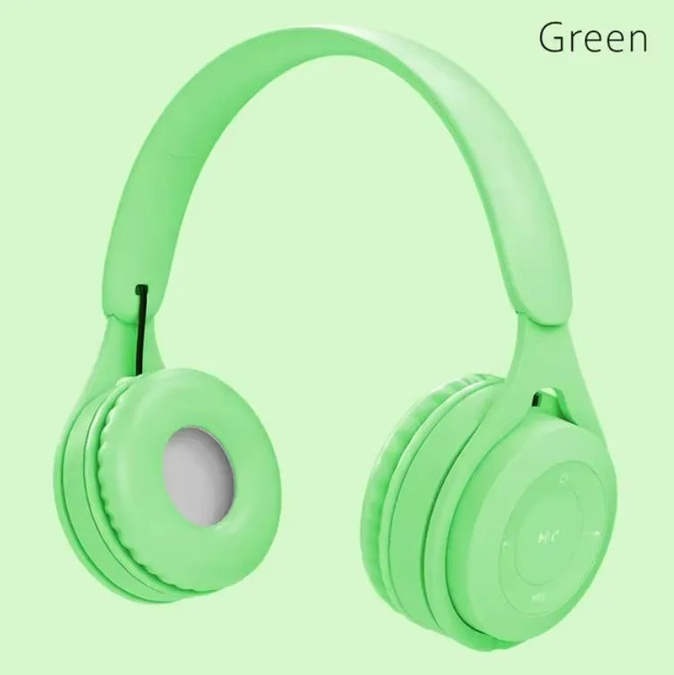 Stereo Y08 Headset 5 0 Bluetooth Folding Wireless Sports Earphone Zpaxo green