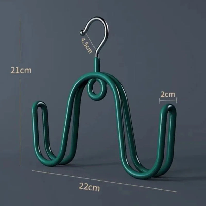 Windproof Shoe Drying Rack Balcony Clothes Hanger Storage Hook