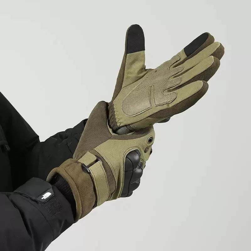 Winter Warm Tactical Velvet Gloves Soft Silicone Shell Full Finger Zpaxo