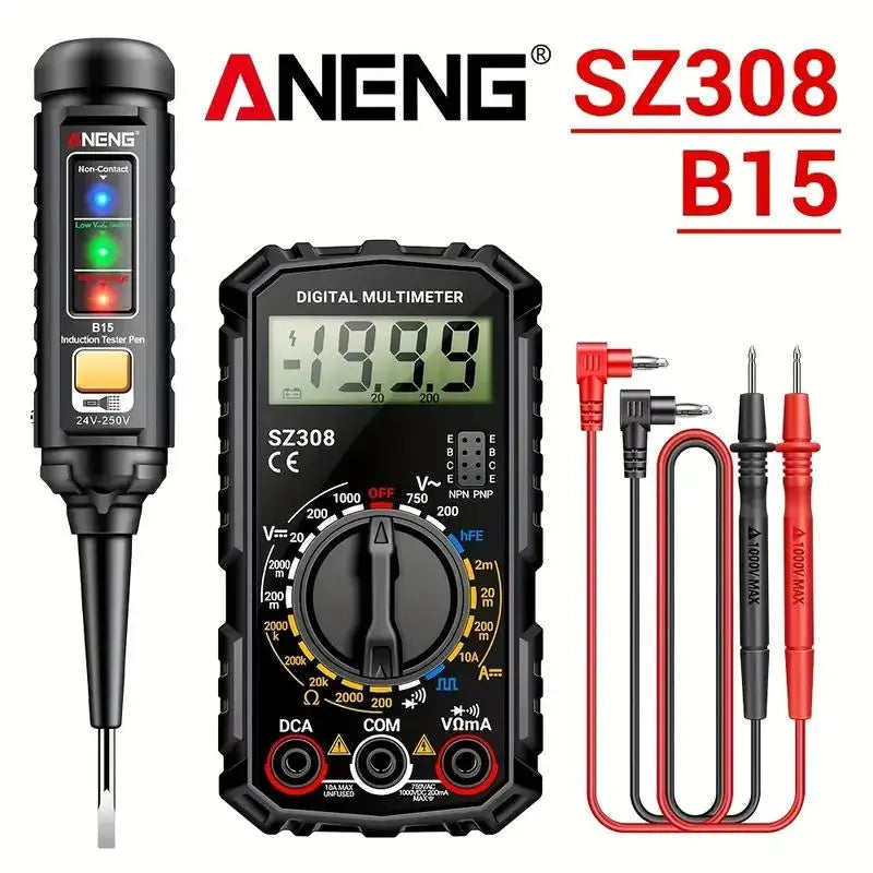 ANENG SZ308+B15 Suit Multimeters Multimeter Tester Pen 1999 Counts