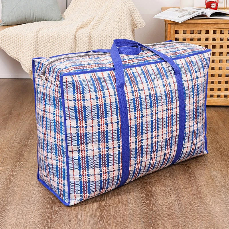 1 Heavy Duty Storage Bags Zipper Waterproof Foldable Moving Clothes