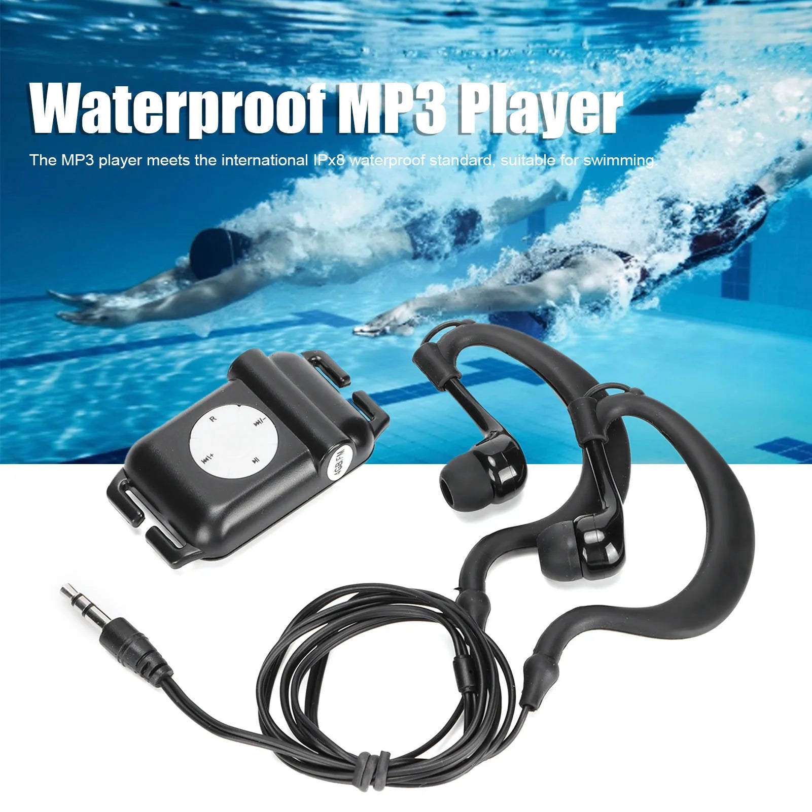 MP3 Player Headphone Waterproof Swimmer Swimming Watersports
