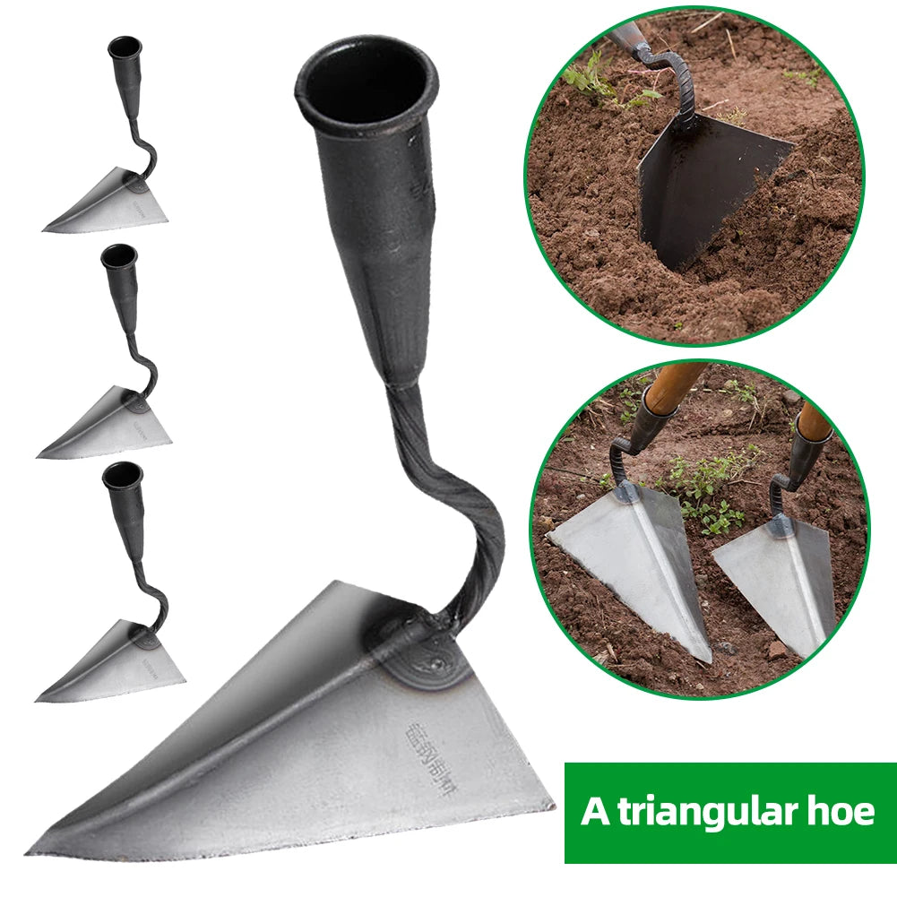 Farm Tools Hoes Triangle Small Tip Hoe Plowing Hand Plow Manual