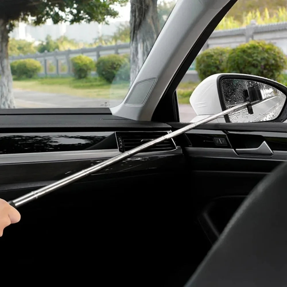 Telescopic Car Rearview Mirror Wiper & Auto Glass Brush Car Cleaning Tool Zpaxo