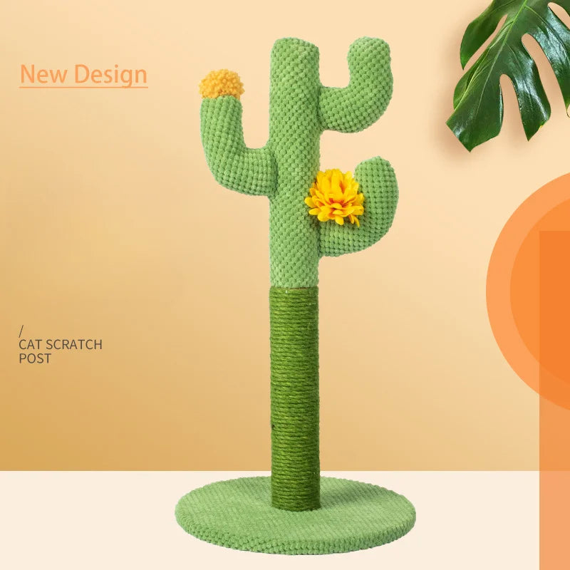 Cactus Cat Crawling Frame Cat Scratching Board Cat Scratching Pillar Integrated Pet Sisal Cat Toy Supplies Tongtian Pillar Zpaxo