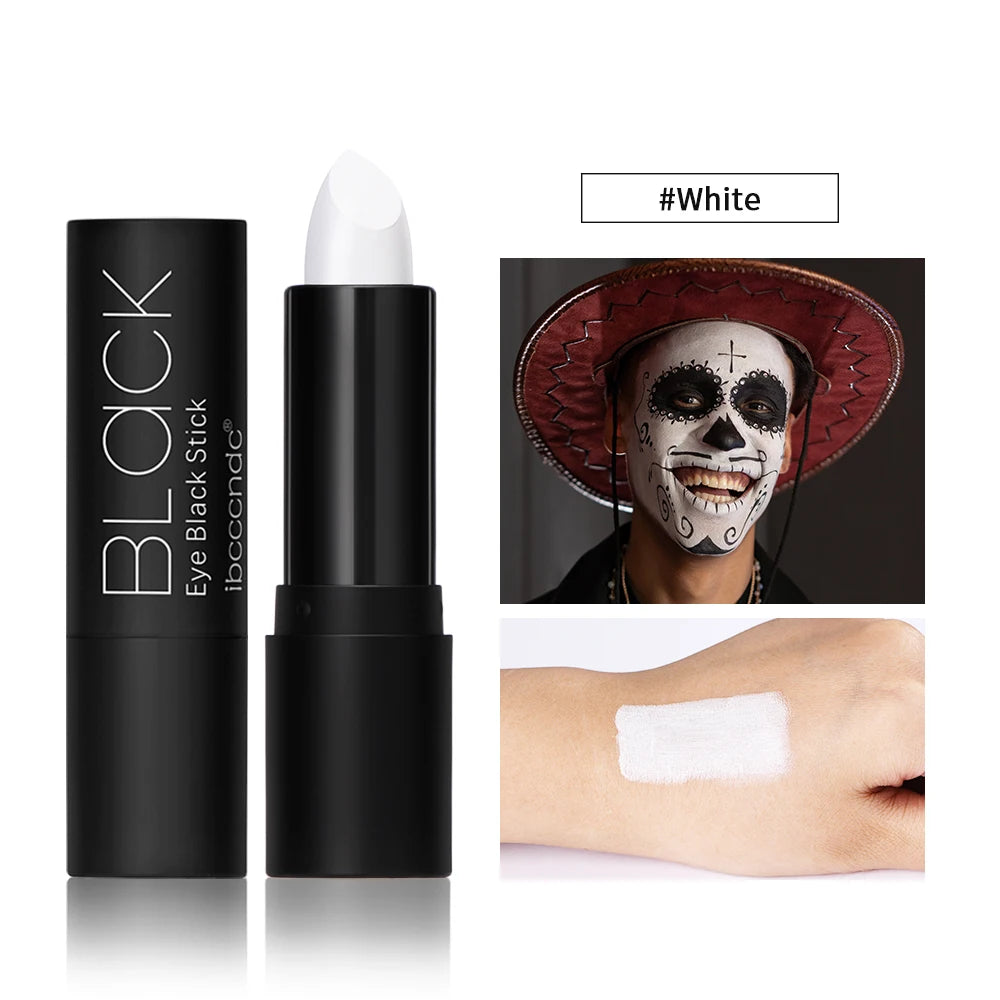 Long-Lasting Black And White Lipstick Crayon With Plumping Effect And Highly Pigmented Nude Waterproof Gloss For Halloween Zpaxo white