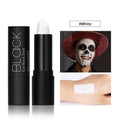 Long-Lasting Black And White Lipstick Crayon With Plumping Effect And Highly Pigmented Nude Waterproof Gloss For Halloween Zpaxo white
